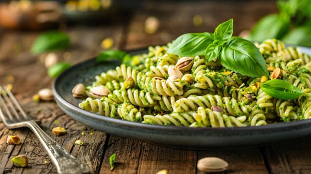 Makaron z pistacjami - Przepis na pyszny makaron z pesto pistacjowym Makaron z pistacjami - Przepis na pyszny makaron z pesto pistacjowym