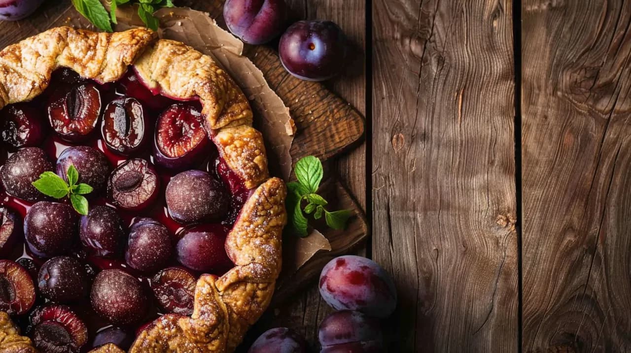 Galette ze śliwkami - Przepis na francuskie ciasto z owocami Galette ze śliwkami - Przepis na francuskie ciasto z owocami