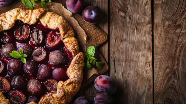 Galette ze śliwkami - Przepis na francuskie ciasto z owocami Galette ze śliwkami - Przepis na francuskie ciasto z owocami
