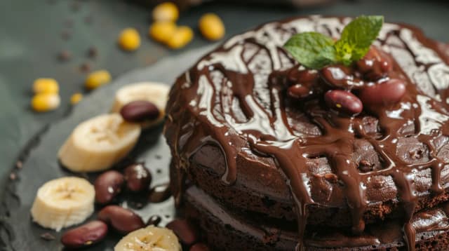 Ciasto z fasoli i banana - Przepis na zdrowe ciasto z fasoli Ciasto z fasoli i banana - Przepis na zdrowe ciasto z fasoli