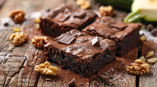 Brownie z cukinii - Fit przepis na zdrowe brownie bez cukru Brownie z cukinii - Fit przepis na zdrowe brownie bez cukru